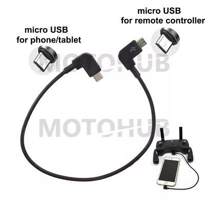 OTG Micro USB Cable Data Cord For DJI Mavic Mini 1 Remote Controller To Android • $5.99