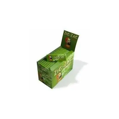 Zig Zag Green Standard Regular Cigarette Rolling Paper - Buy 1 To 100 Booklets • £2.10