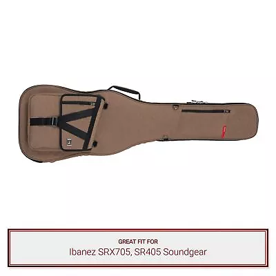 Tan Gator Bass Guitar Case Fits Ibanez SRX705 SR405 Soundgear • $149.99