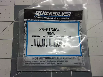 Mercury Quicksilver 26-8164641 Oil Seal 26-8M0204708 Mariner V-135 V-150 V-175 • $14.99