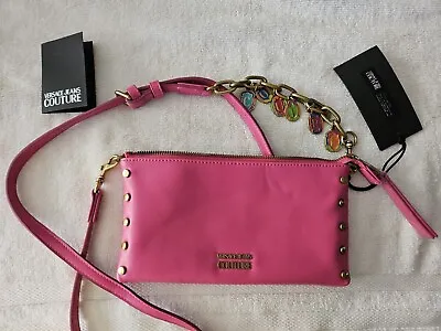 Versace Jeans Couture Pink Charm Strap Shoulder Bag W/ Tags • $115.99