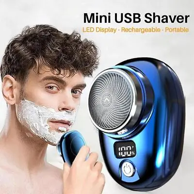 Portable Electric Razor Mini-Shave For Men USB Rechargeable Shaver Travel   • $5.06