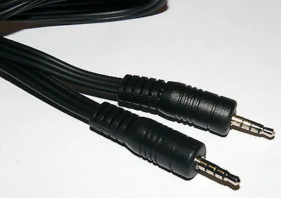 £2.96 • Buy 4 Pole 3.5mm Jack Plug To Jack Plug Cable 1.8m