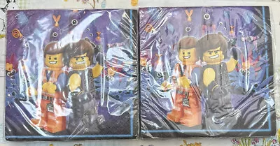 2 PACKS Lego Movie 2 Party Supplies Lunch Napkin 16 EACH 32 TOTAL NAPKINS NEW • $9.99