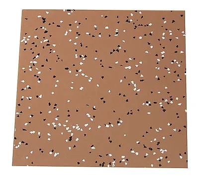 Brown Flecked Compressed Quartz Reinforced Vinyl Floor Tiles 300mm X 2mm Thick  • £1.49