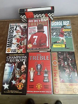 Manchester United Man Utd MUFC VHS Video Tape Collection 6 Pre-rec One Home Rec • £10
