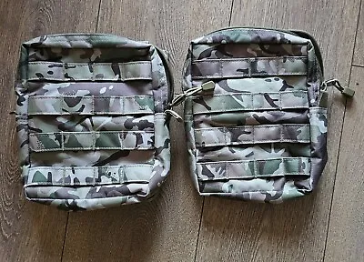 Kombat Large Multicam Utility Pouches X 2 MOLLE Style • £15