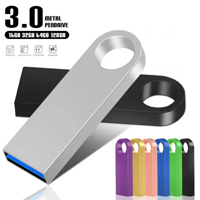 $8 • Buy Fast USB 3.0 Flash Drive 128GB Free Custom Logo Business Gift Metal Memory Stick