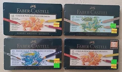 4 Tins Of Faber-Castell Set Of 12 Colour Pencils • $65