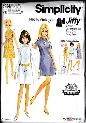 Vintage Retro 1960s Raglan Sleeve A-Line Dress Plus Size 18-26 Sewing Pattern • £6.99