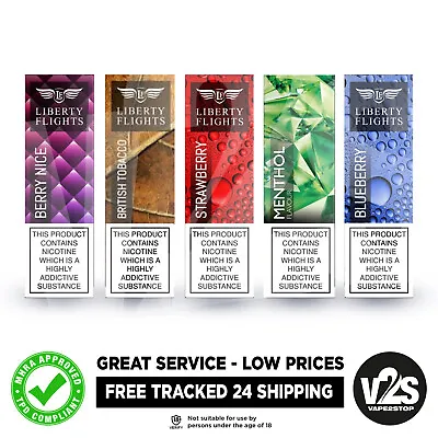 Liberty Flights E Liquid 10ml Bottle FREE ROYAL MAIL TRACKED 24 SHIPPING • £3.99