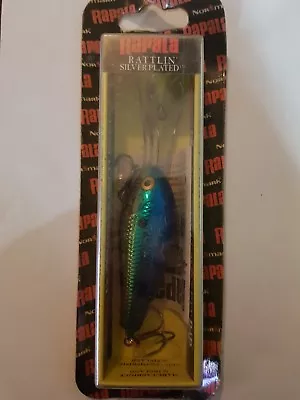 Rapala Rattlin Fat Rap Silverplated DRFR-7 SB Fishing Lure Unopened New • $18