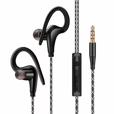 Wired In-Ear Sport Hifi Earphone Earbuds Over Ear Hook Headphone 3.5mm • $6.62