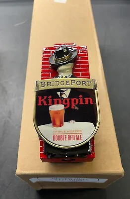 BRIDGEPORT Kingpin Mini 3D Double Red Ale Draft Beer Tap Handle KPP12TH103 • $29.99
