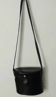 Unused VTG MAUD FRIZON Women's BlackLeather Square Box Handbag Cube CrossbodyBag • $243