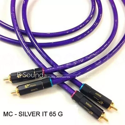 1pair MC SILVER IT 65G Silver Plated RCA Interconnect Signal Cable 3M • $132.50