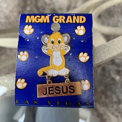 $16 • Buy Disney MGM GRAND Simba LION KING Lapel PIN Las Vegas JESUS