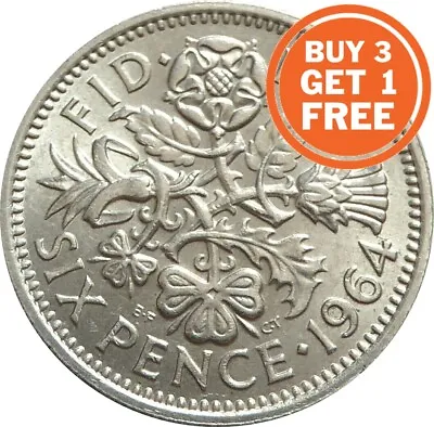 £1.19 • Buy Sixpence Elizabeth Ii Coin Choice Of Year 1953 To 1967