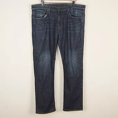 J Brand Kane Slim Straight Dark Wash Indigo Jeans Sz 38 X 32 • $23.99