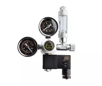 Dual Gauge CO2 Pressure Regulator Bubble Counter Solenoid Valve Aquarium System • £35.62