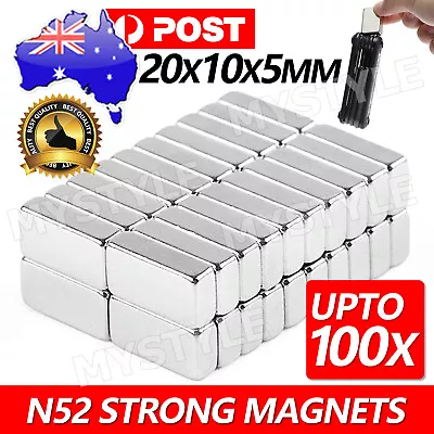 Upto 100pcs N52 Super Strong Magnets Block Rare Earth Cuboid Neodymium Magnet  • $9.85
