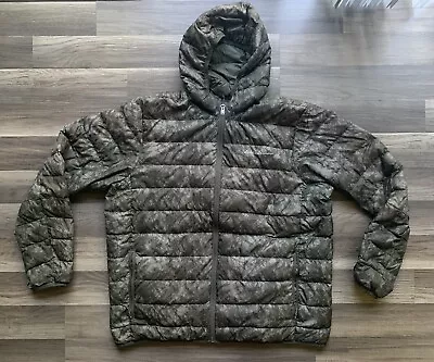 Eddie Bauer Men’s Camo EB650 Down Puffer Jacket Size XL Parka Hooded • $38