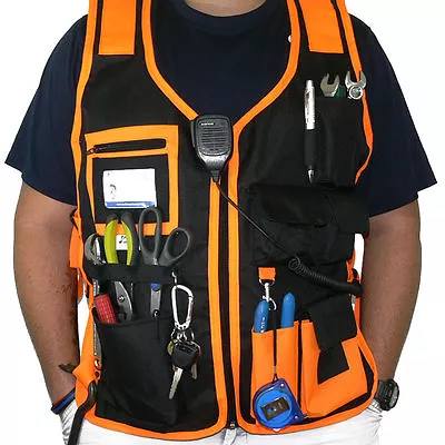 £23.92 • Buy Electrician Carpenter Framer Plumber Craftman Construction Pouch Bag Tool Vest