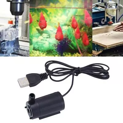 USB Small Water Mini Ultra Mute Submersible Pump 1 Air Pump M-5V US W2T5 L1W1 • $2.21