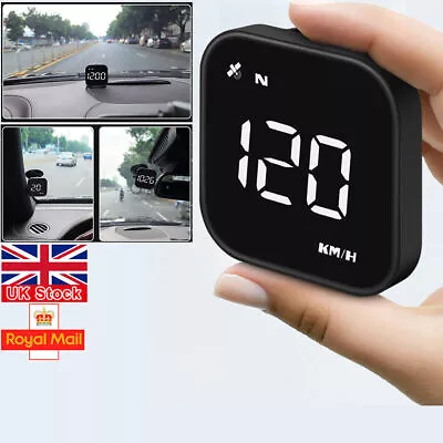 Car HUD Head Up Display USB Digital GPS Speedometer With Driving Direction • £14.24