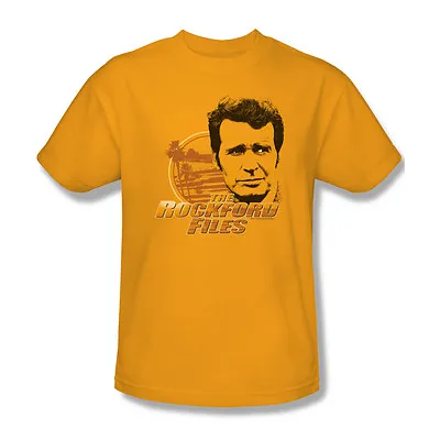 Rockford Files T-shirt Vintage TV Show Distressed 100% Cotton Gold Tee NBC303 • $19.99