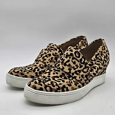 MIA Girl Jena Slip On Hidden Wedge Leopard Print Women's Shoes Size 7 M • $28.95