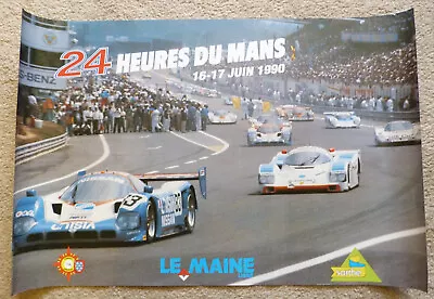 Le Mans 24 Hours / 24 Heures Du Mans 1990 Original Period Poster Affiche • £10.99