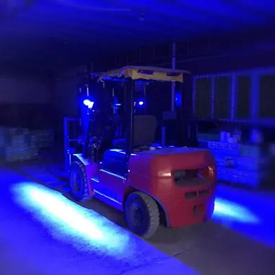 Forklift Safety Light LED Blue Zone Warehouse Pedestrian Warning 12-80V Vehicle • $18.39