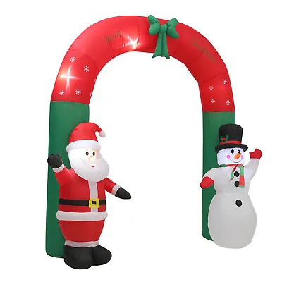 £49.95 • Buy LED Inflatable Christmas Decoration Santa Light Airblown Outdoor Shop Ornament