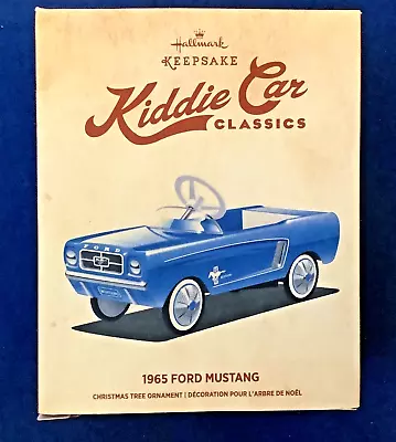 Hallmark Kiddie Car Classic 1965 Ford Mustang Blue Keepsake Ornament • $19.90