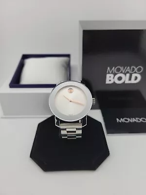 Movado Bold Women's Silver Dial Stainless Steel Swiss Watch 3600084 ($650 MSRP) • $259.99
