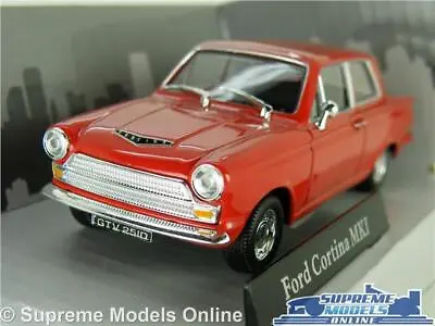 £16.99 • Buy Ford Cortina Mk1 Model Car Red 1:43 Scale Saloon Mark One Series One K8