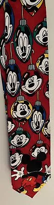 Vintage Mickey Mouse Disney Mens Tie Unlimited Christmas 59  X 3.5” • $14.53
