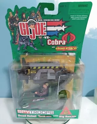 GI JOE Spy Troops Road Rebel Tank With BIG BEN Vs Cobra HASBRO NEW 2002 • $25