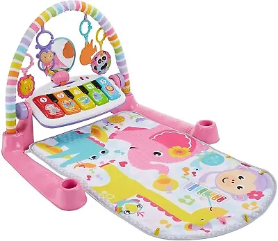 £48 • Buy Fisher-Price Deluxe Kick & Play Piano Gym, Play Mat And Activity Toys With Light