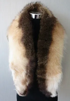 100% Real American Raccoon Fur Collar / Wrap /scarf Jacket Collar  120*16cm • $32