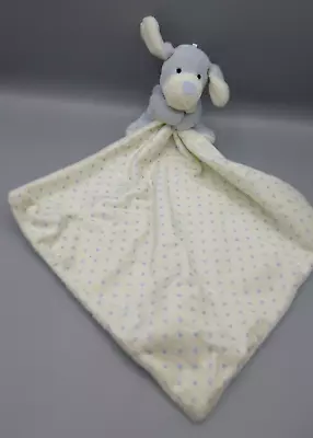 Marks & Spencer M&S Puppy Dog Baby Comforter Blanket Blue Stars Cream 01314083 • £8.99