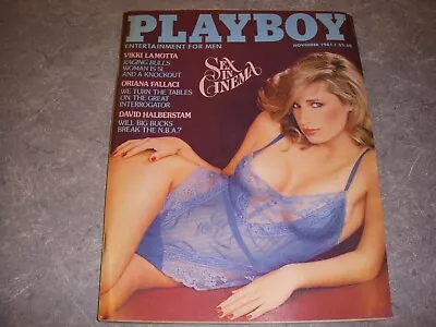 PLAYBOY Magazine NOVEMBER 1981 VIKKI LA MOTTA ORIANA FALLACI SHANNON TWEED! • $12.99