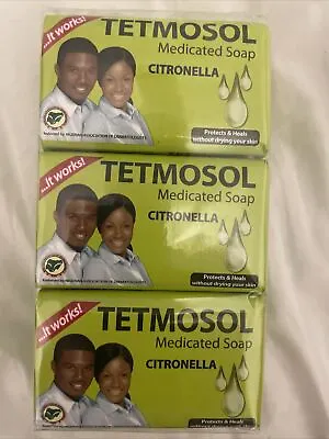 £9.50 • Buy TETMOSOL MEDICATED SOAP Bars 75g (Pack Of 6)