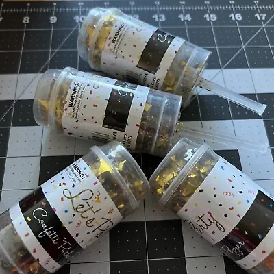 $25.99 • Buy 4 Confetti Popper Gold  Party Favor Push Up Wedding Birthday Or Party
