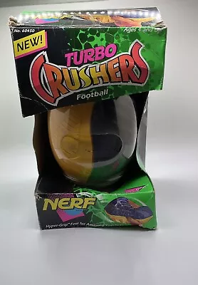 Vintage 1994 Kenner NERF TURBO CRUSHERS Foam Football NIB Yellow & Black Rare! • $179