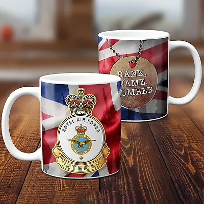 Personalised Military Mug Royal Air Force Army Cup RAF Veteran Dad Gift MVM73 • £12.95