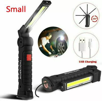 COB LED Work Light Car Garage Mechanic Inspection Lamp Torch USB Rechargeable • $9.30