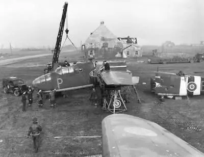 North American B-25 Mitchell Bomber Of 180 Squadron RAF Sec - 1944 Old Photo 1 • £5.64