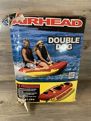 AIRHEAD Hot Dog Double Rider Towable Inflatable Boat Tube 1-2 Person (Open Box) • $106.25